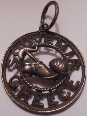 GRIECHISCH, SOUVENIR AUS GRIECHENLAND STERLINGSILBER SCHMUCK, ANHÄNGER!!!!.