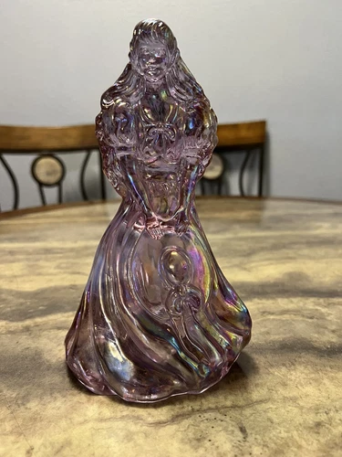 Fenton Art Glass Pink Doll Figurine Not Signed No Cracks  No Original Tag Or Box