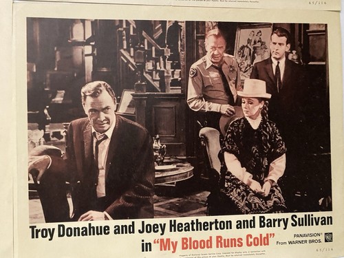 My Blood Runs Cold 1965 Vintage Lobby Card Set with Joey Heatherton - Picture 9 of 9