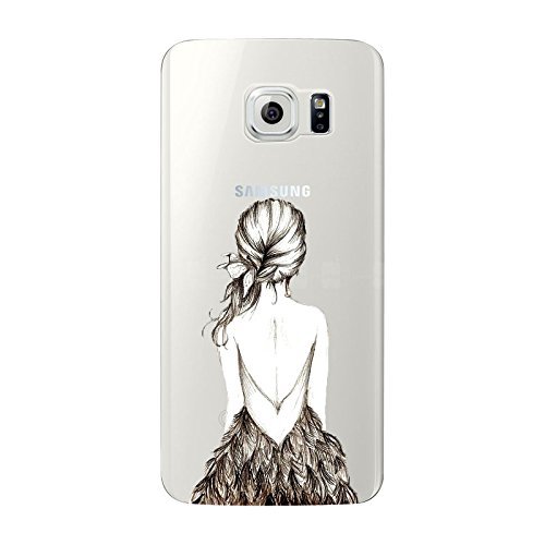 Coque Gel Souple Samsung Galaxy S6 Edge - Motif "Robe Blanche" - NOVAGO - Neuf