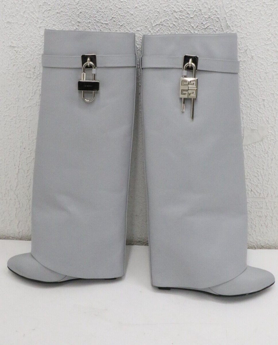 Givenchy Shark Lock Angle Boots Grey Size EU 38/US