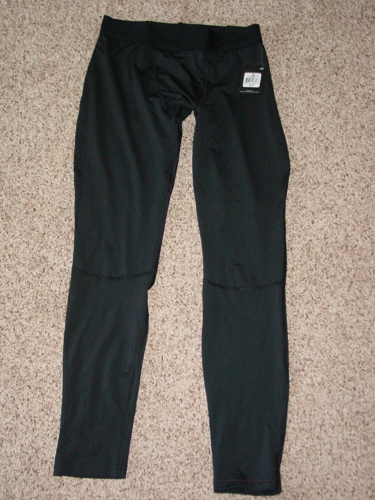 Mens Reebok MAA17503 Solid Tight Compression Caviar Pants! Size L NWT's!