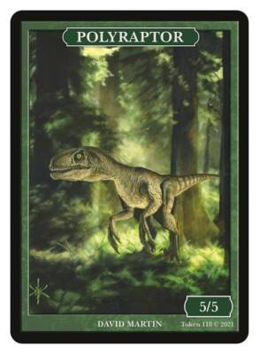 Polyraptor Token 5/5 Green  David Martin MTG Magic Token  Givememana