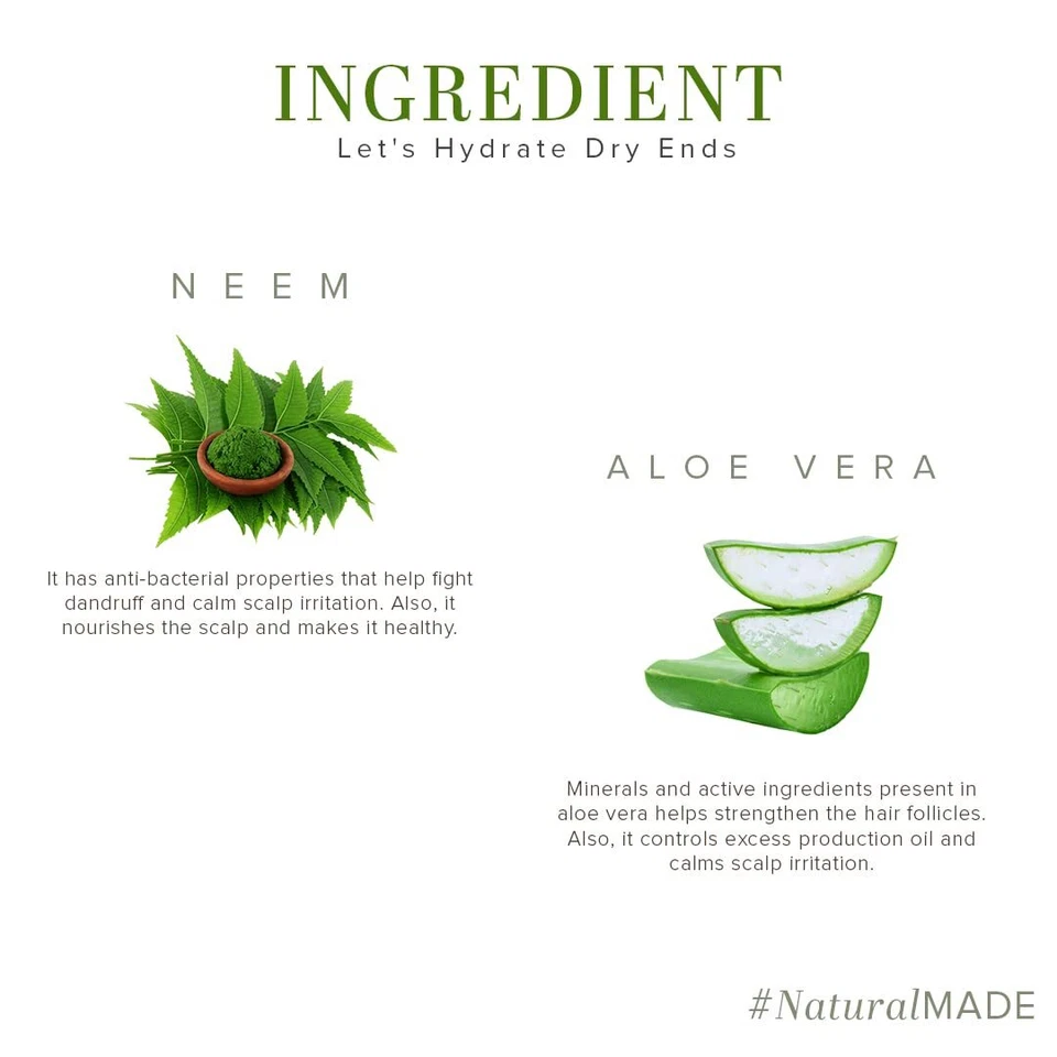 Limpador/xampu Khadi Natural Neem And Aloevera Herbal Hair 210 ml - Imagem 3 de 4