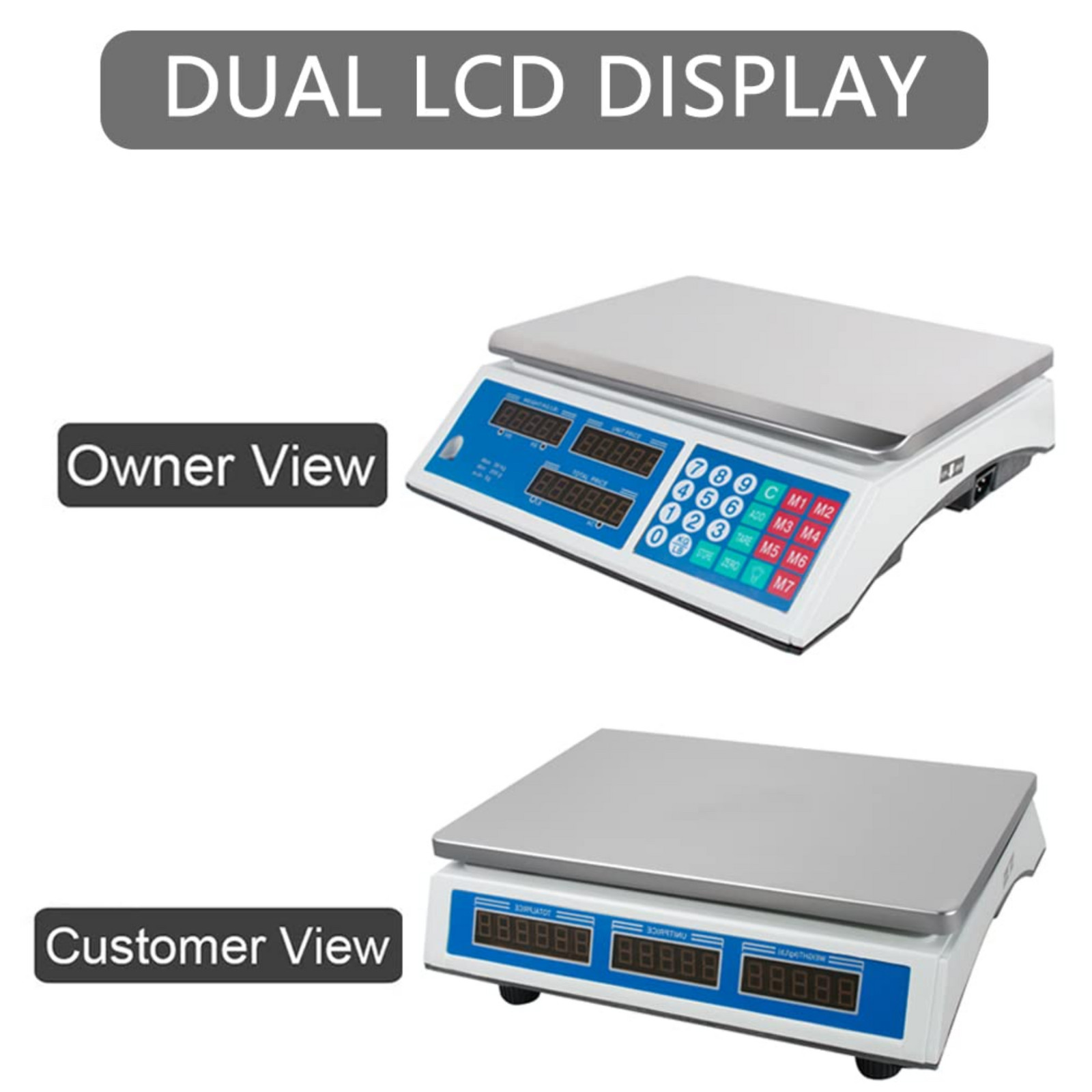 Digital LED Commercial Price Scale 66 lbs / 30 kg Food Fruit Electronic Counting