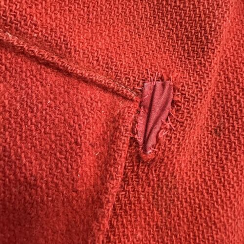 Vtg Mens XL Duxbak Red Heavy Wool Hunting Coat 40’s 50’s Utica Elmer Fudd - Picture 7 of 16