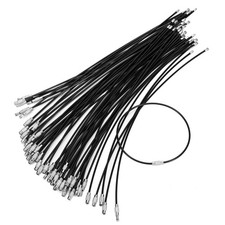 50 Pcs 2mm Thick 10 Inch Stainless Steel Wire Keychain Cable String Wire Loop