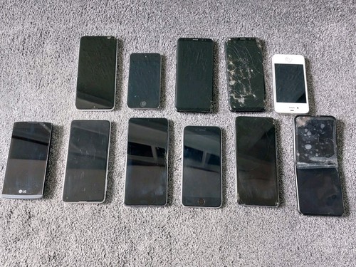 Joblot Of Mobile Smart Phones x11 Samsung IPhone LG Spares Or Repair Read - Photo 12 sur 13
