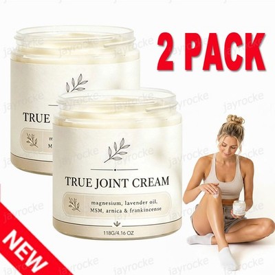 1-2 PACK Organics True Joint Cream Moisturizing Massage Cream for Body Joints US