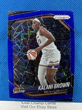 2025 #55 Kalani Brown Panini Prizm WNBA Blue Velocity Prizm Mercury