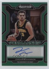2022 Panini Prizm Draft Picks College Penmanship Green Jordan Bohannon Auto 3m8