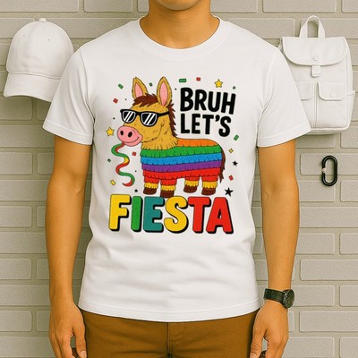 Bruh Lets Fiesta Cinco Mayo Pinata Funny T-Shirt