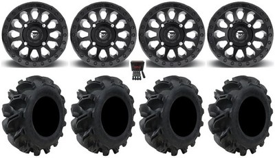 Fuel Vector 14'' Wheels MB 30'' Vampire EDL Tires Can-Am Commander Maverick