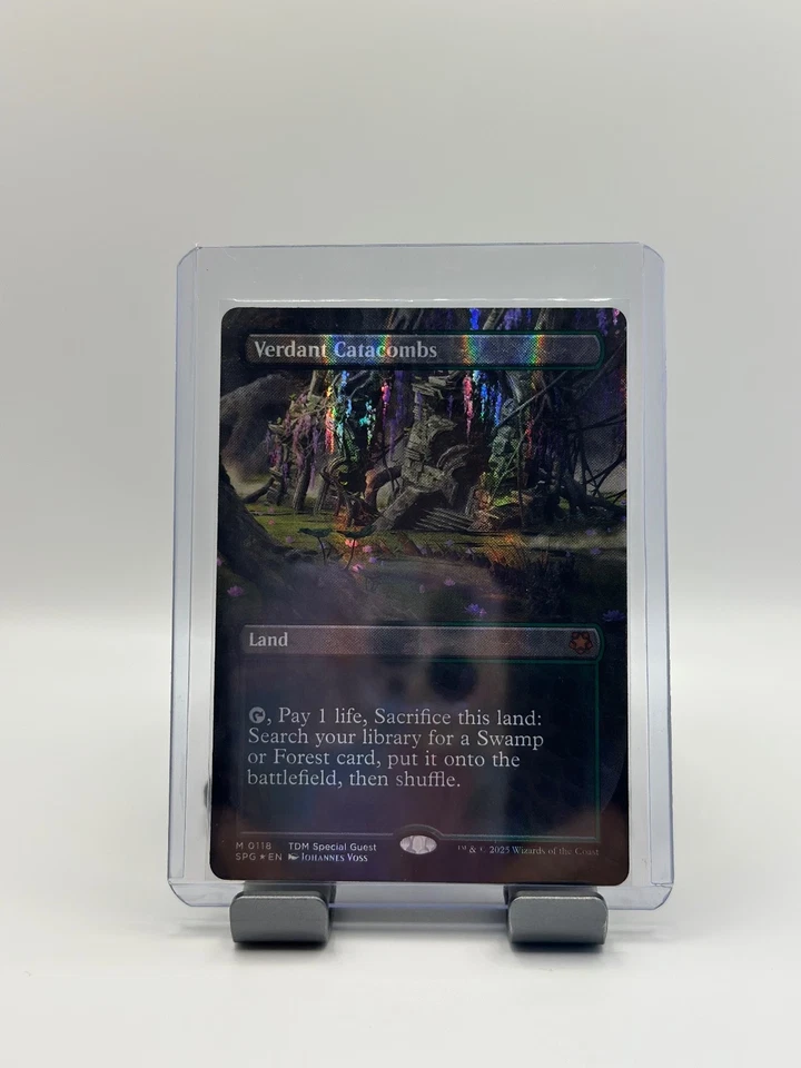 MTG, Verdant Catacombs (Borderless) (Dragonscale Foil) 118 NM Special Guests - Image 3 of 3