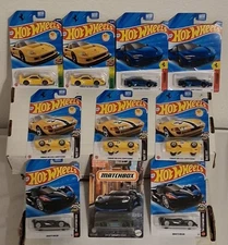 2025 Hot Wheels Ferrari F40 SF90 365 GTB4. Bugatti Bolide & Matchbox Divo 