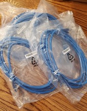 Cat 6 Ethernet LAN Network RJ45 Patch Cable 6 ft Blue Lot of 10