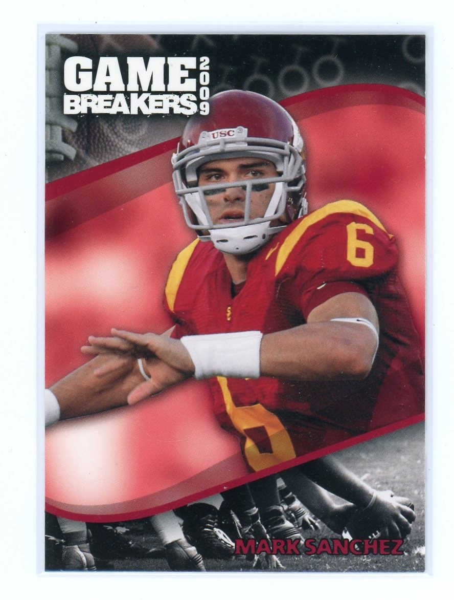MARK SANCHEZ 2009 Press Pass #GB 4 Game Breakers RC USC Trojans