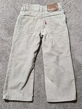 Levi's Corduroy Jean Pants Size 3T Beige Khaki Cotton Free Shipping