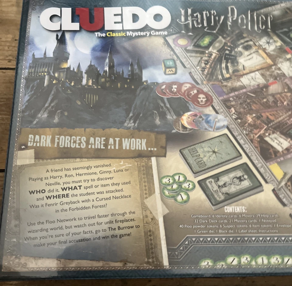 Harry Potter Cluedo Mystery Board Game - Winning Moves 100% Complete New - Image 3 of 4