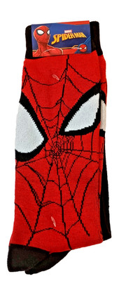 2 Pair Marvel  Spider-Man Venom HYP Socks Shoe sz 6-12 New NOS Tag