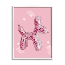 Disco Ball Balloon Animal Framed Giclee Art by Daphne Polselli Wall Decor