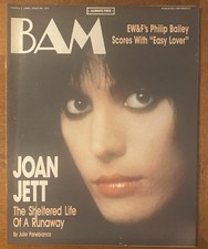 JOAN JETT March 1985 BAM MAGAZINE #201 Runaways MINTY