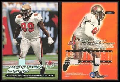 2000 Fleer Ultra Warren Sapp #18 Near Mint or Better Condition