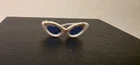Vintage Barbie PAK White Cat Eye Sunglasses W/Gold Glitter 1960s