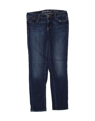 Eddie Bauer Damen Slight Curve Slim Jeans US 10 Large W30 L32 Navy Blau CK47