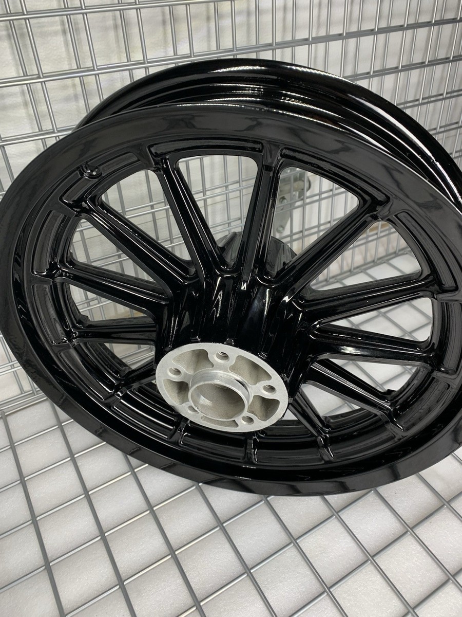Harley Dyna 1999 Wheels FXDL LOWRIDER 13 SPOKES Gloss Black 3/4
