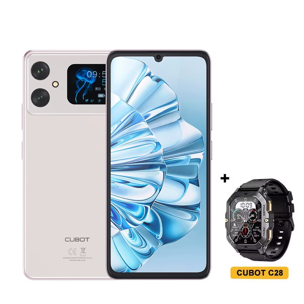 CUBOT A20 Android 14 Smartphone 12GB RAM 128GB 6.74" 90Hz Dual Screen 48MP