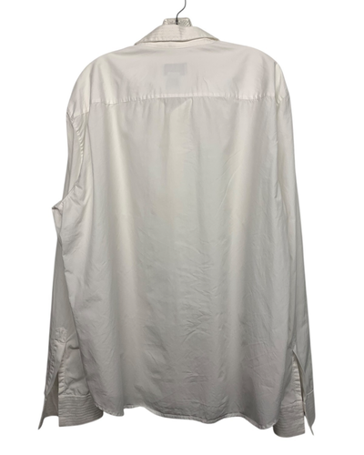 A/X Armani Exchange Men's size XL White Tuxedo Shirt Hidden Button Long Sleeve - Picture 10 of 10
