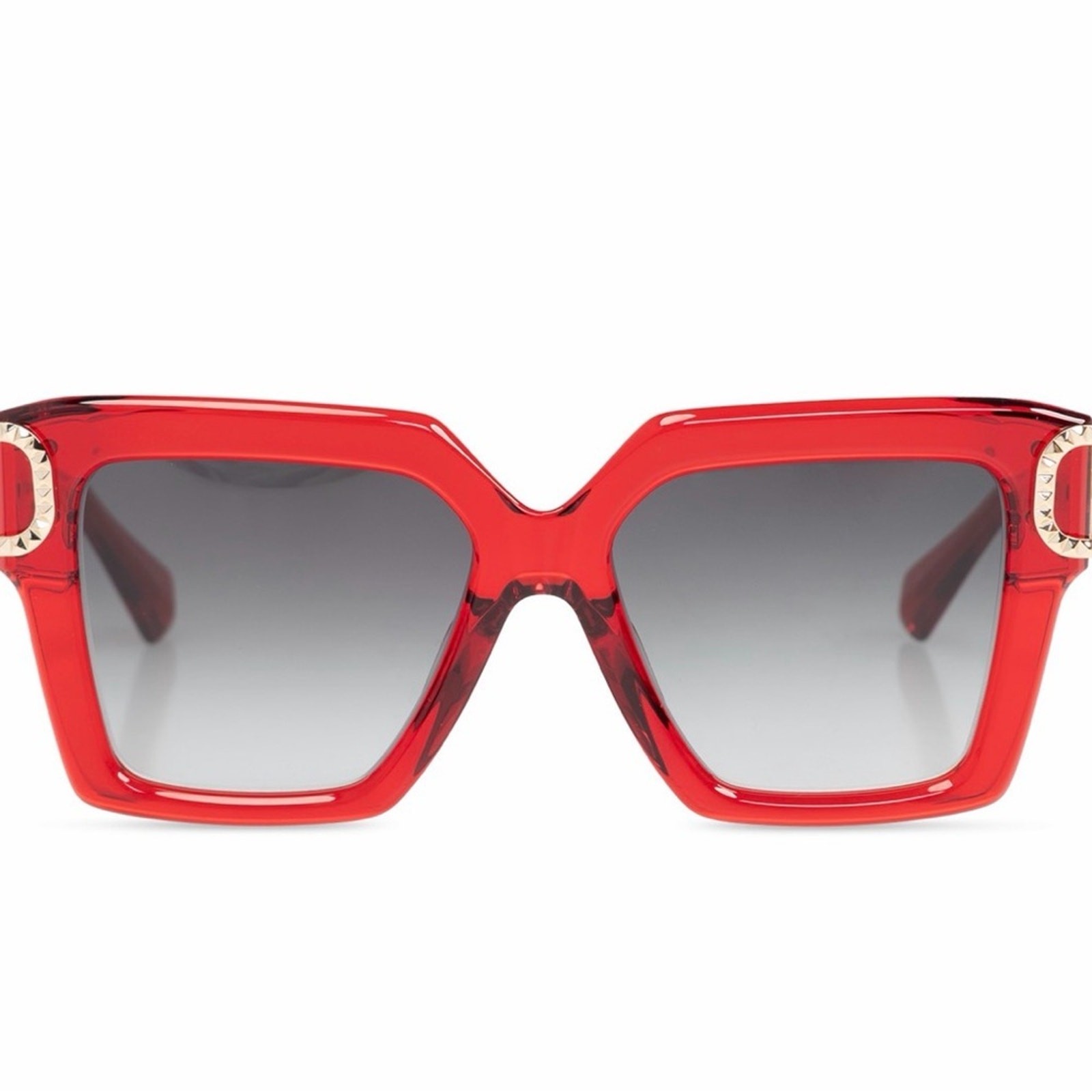 New! Valentino V UNO VLS 107D, Red Square Sunglasses, Authentic thumbnail 8
