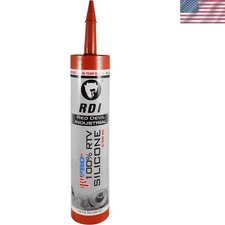 Heat Resistant RTV Sealant Silicone Waterproof Fireproof 10.1oz Red