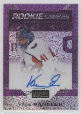 2020-21 O-Pee-Chee Platinum Rookie Violet Pixels Vitek Vanecek #R-VV Auto 2u9