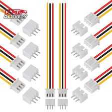 10Pairs JST-XH Connector Kit, XH 2.54Mm 3 Pin Header Male and Female Connectors