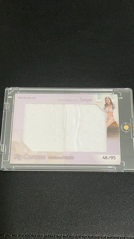 SAAYA Big Costume White Shirt 48/95 Hit's Vol. 10 Japanese Idol Trading Card
