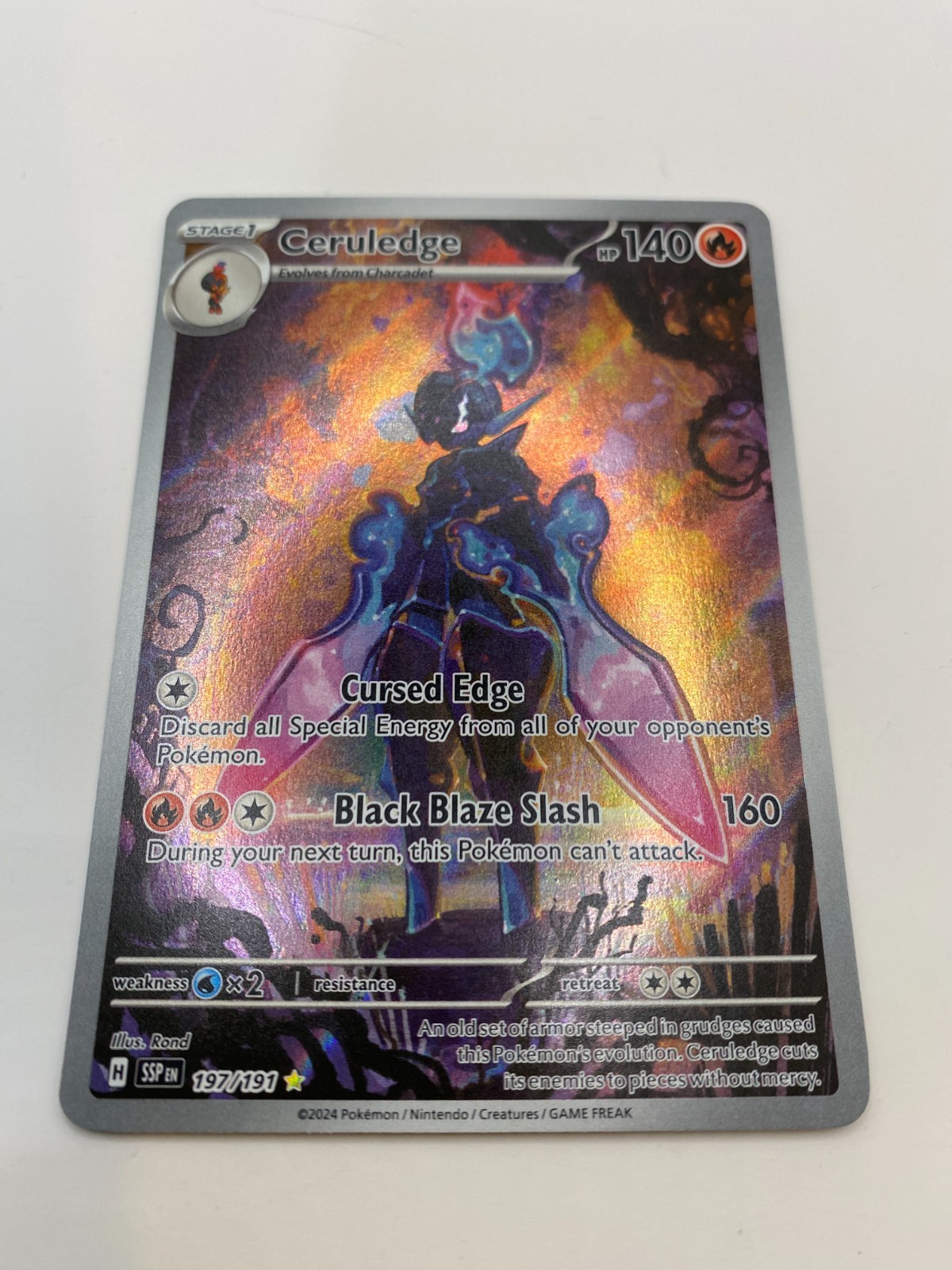 Ceruledge 197/191 Full Art Surging Sparks Pokemon Card
