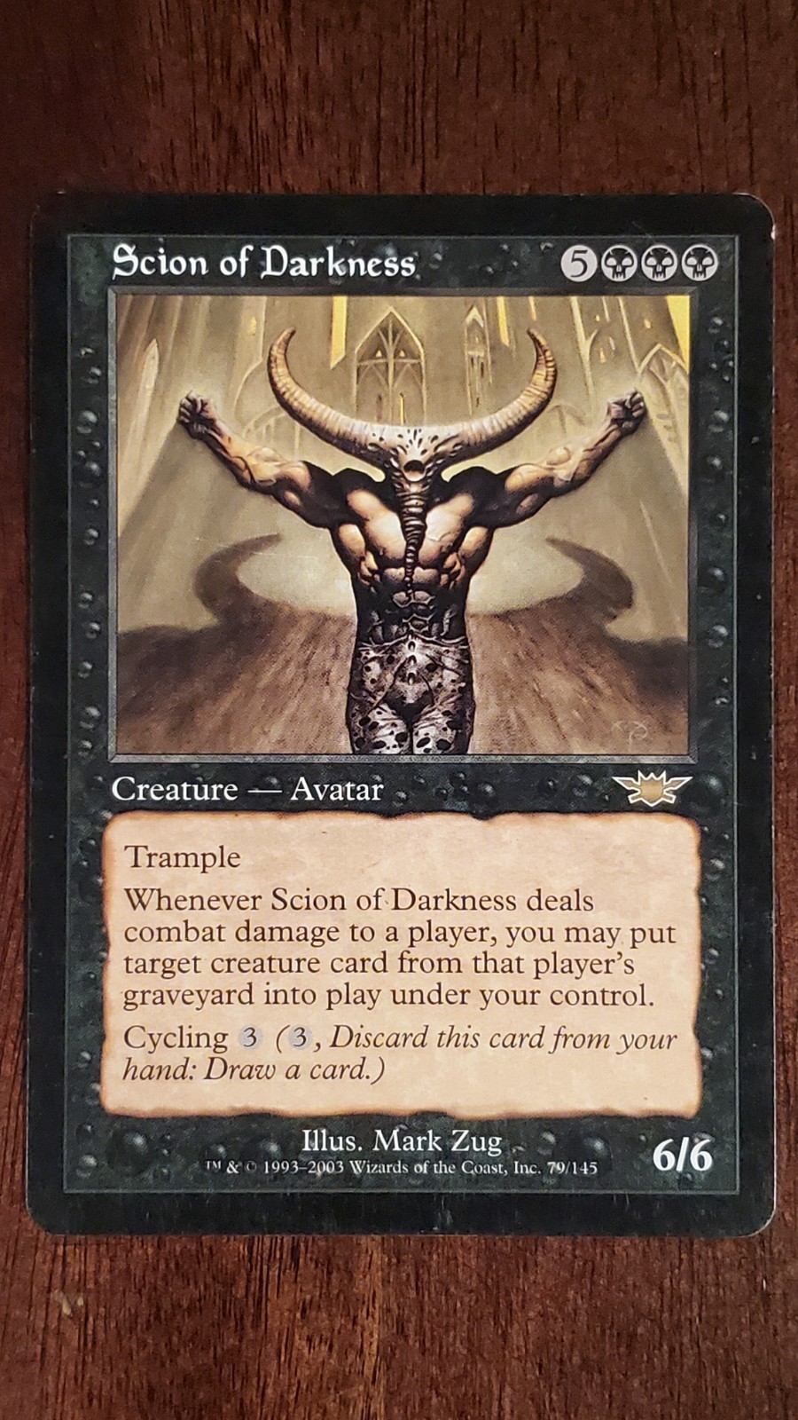 Scion of Darkness Legions EX/LP #79 MTG Magic the Gathering Creature Rare Black
