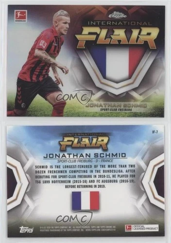2019-20 Topps Chrome Bundesliga International Flair Jonathan Schmid #IF-7