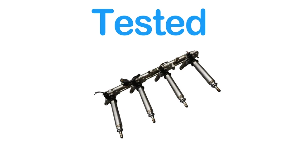 Правосторонняя направляющая впрыска топлива 11–18 Mercedes CLS550 W218 с оригинальными форсунками - Изображение 3 из 4