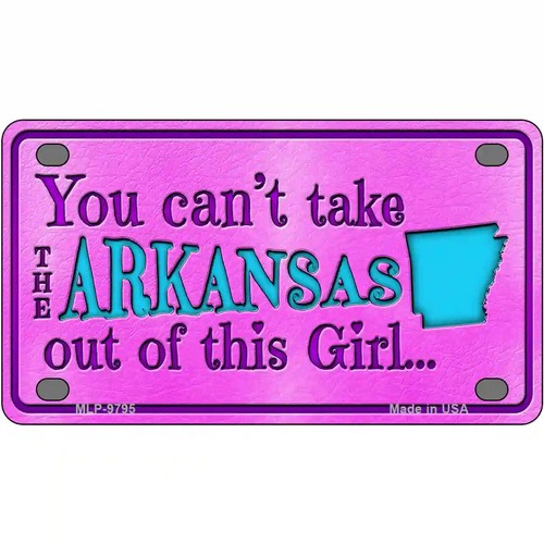 Targa in metallo novità ragazza Arkansas - Foto 4 di 10