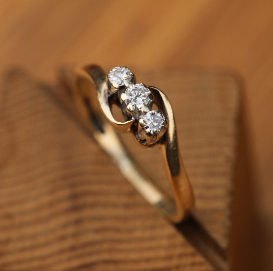 Three-Stone Diamond Ring