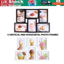 Multi Picture Frame Collage Aperture Photo Frames Holds 6 - 6''X4'' Photos UK
