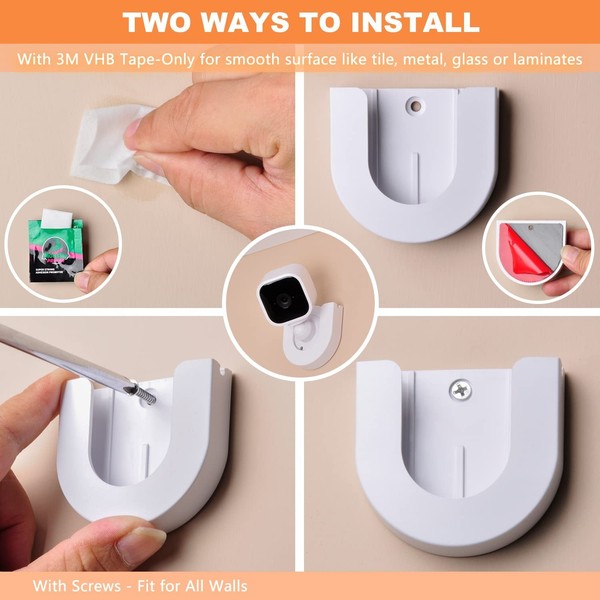 Alternate view of Wall Mount Blink Mini Indoor Camera,strong Adhesive Camera Mount B...