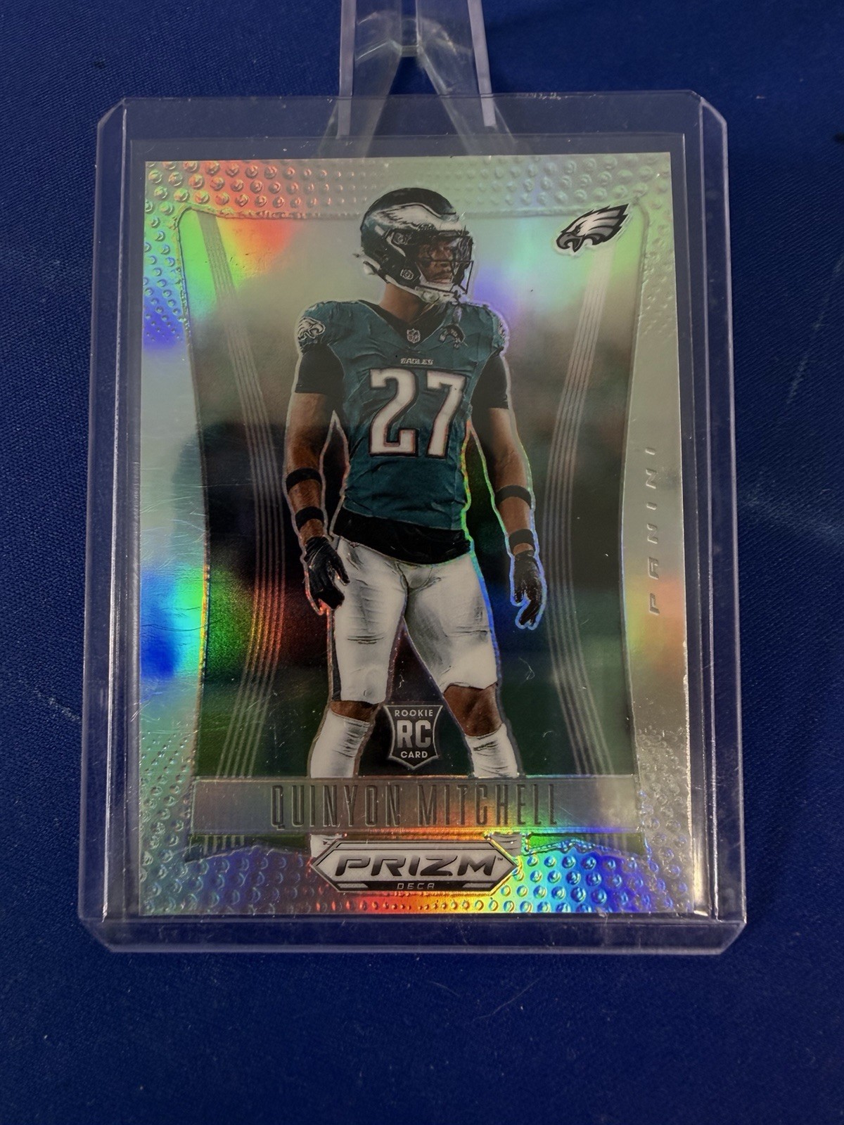 QUINYON MITCHELL SILVER ROOKIE 2024 Panini Prizm Deca #241 Silver Prizm Eagles