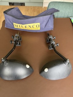 Milenco Caravan Towing Black Frame Pair of Mirrors with Mounting Brackets