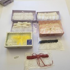 Lot of Vintage Bridal Wedding Garters- New In Package