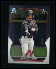 Christian Cerda 2023 Bowman Chrome Prospects 1st Bowman Card!!