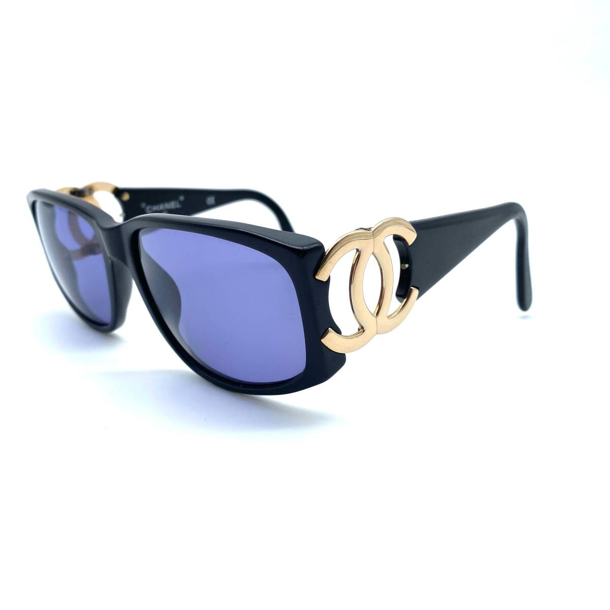 小物 CHANEL Vintage sunglasses BLACK coco CHANEL Sunglasses Black Plastic Coco Mark Lens 6 x 5.1 cm w